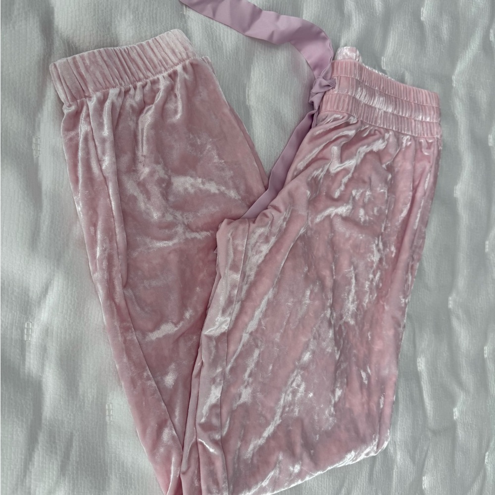 Victoria Secret Pink Velvet Jogger pajama Pants size small